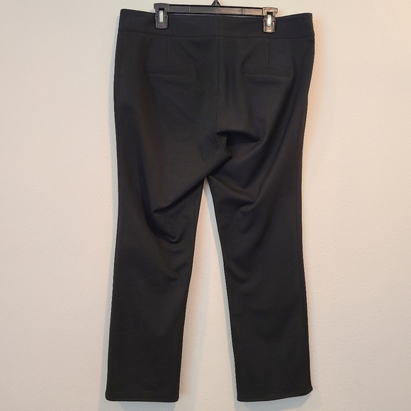 Black Veronica Beard Moto Cropped Slim Ponte Pants - Picture 6 of 9